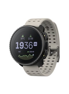 Vertical Stainless Adventure Watch Long Battery, Outdoor Offline Maps, Storm Alarm, Weather Forecast, Dual-Band GPS/GNSS, Heart Rate, 95+ Sports Mode, Planner, Made In Finland Black Sand
