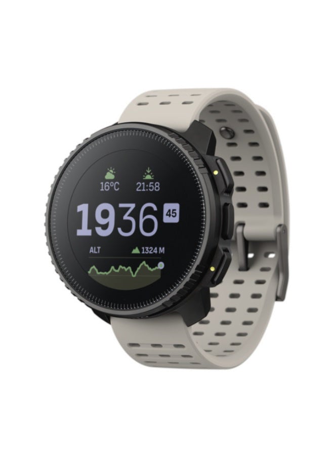 Suunto - Vertical Stainless Adventure Watch Long Battery, Outdoor Offline Maps, Storm Alarm, Weather Forecast, Dual-Band GPS/GNSS, Heart Rate, 95+ Sports Mode, Planner, Made In Finland Black Sand - Image 1