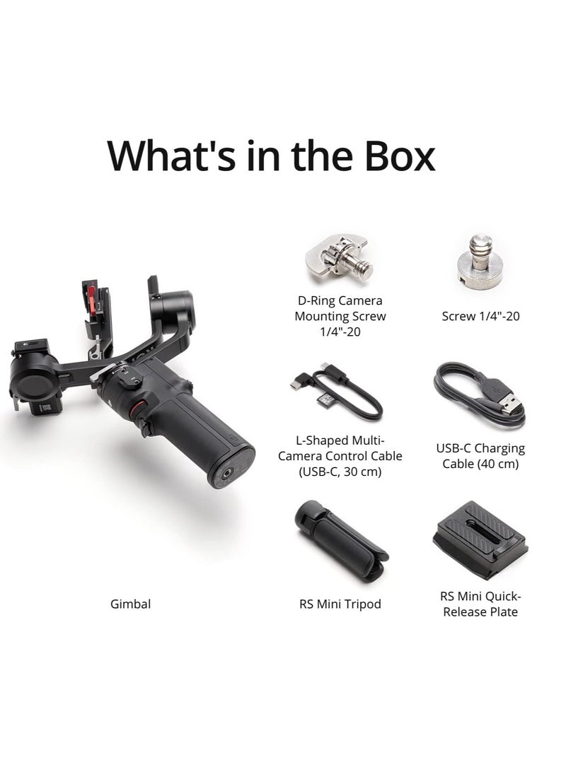 دي جي آي DJI RS 3 Mini، مثبت خفيف الوزن بدون مرآة ثلاثي المحاور  - Image 5