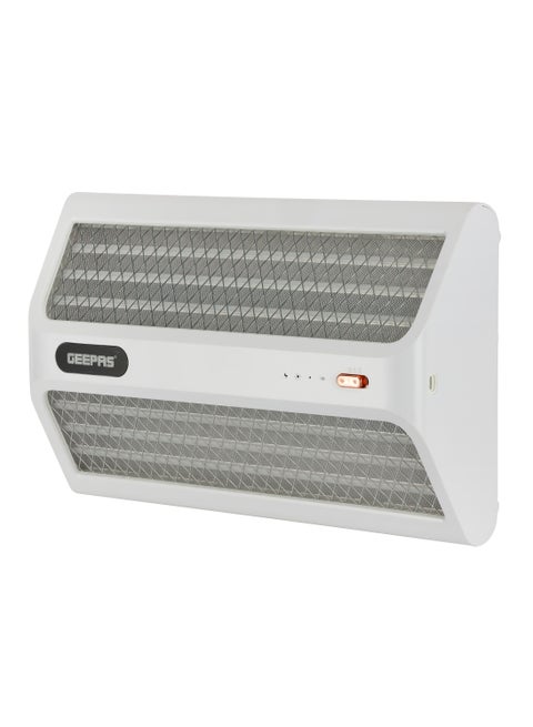 Rechargeable Dual Sided Insect Killer With Automatic Voltage Regulation, Non-Poison, Non-Smell, Low Power Consumption, Lithium Battery 1200 mAh, Versatile Use, Type C Charging 10 W GBK25606 White
