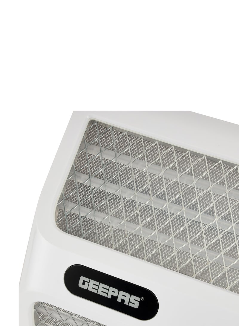 GEEPAS - Rechargeable Dual Sided Insect Killer With Automatic Voltage Regulation, Non-Poison, Non-Smell, Low Power Consumption, Lithium Battery 1200 mAh, Versatile Use, Type C Charging 10 W GBK25606 White - Image 1