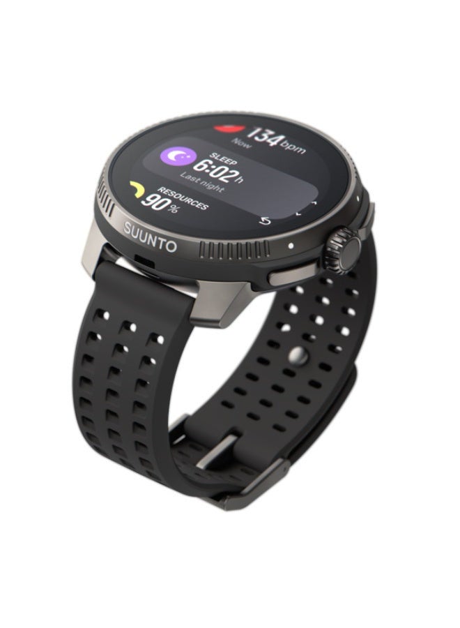 Suunto Race Titanium Performance Watch HD Amoled Screen, Digital Crown, Heart Rate Variability, Racing And Training, Long Battery, Offline Maps, Dual-Band GPS/GNSS, 95+ Sports Mode, Planner Charcoal - Image 1