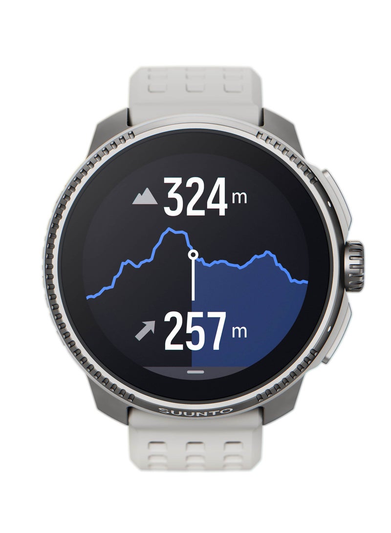 Suunto Race Stainless Performance Watch HD Amoled Screen, Digital Crown, Heart Rate Variability, Racing And Training, Long Battery, Offline Maps, Dual-Band GPS/GNSS, 95+ Sports Mode, Planner Birch - Image 1