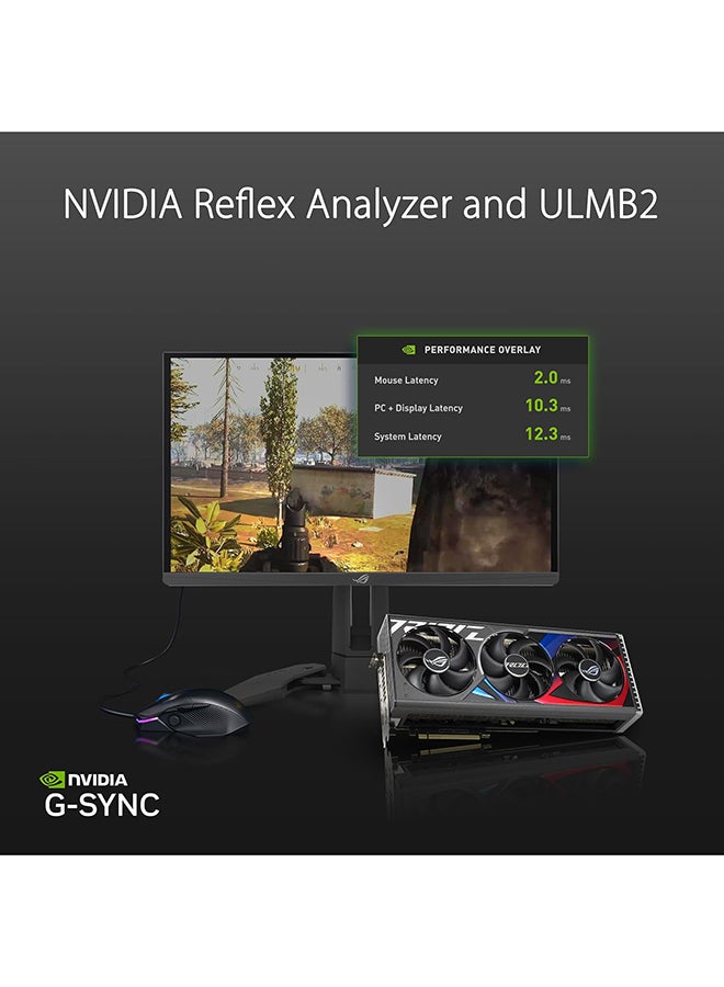 ASUS - 24.1-Inch ROG Swift Pro PG248QP NVIDIA G-SYNC esports Gaming Monitor FHD, 540 Hz (OC), Esports-TN panel, NVIDIA® Reflex Analyzer, ULMB 2, adjustable base, ESS codec, DisplayHDR 400 Black - Image 1