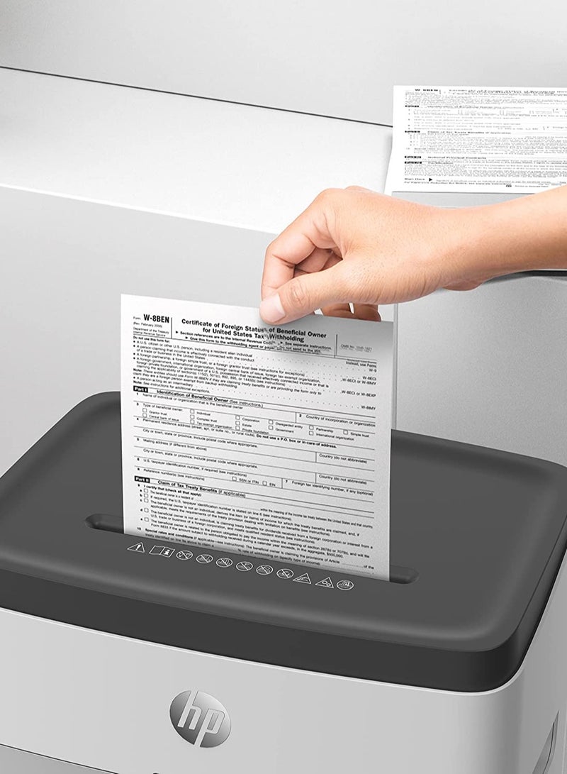HP OneShred 18CC Shredder, Security Level P-4, Cross Cut, 18 Sheets, OLSR2805 WHITE  - Image 4