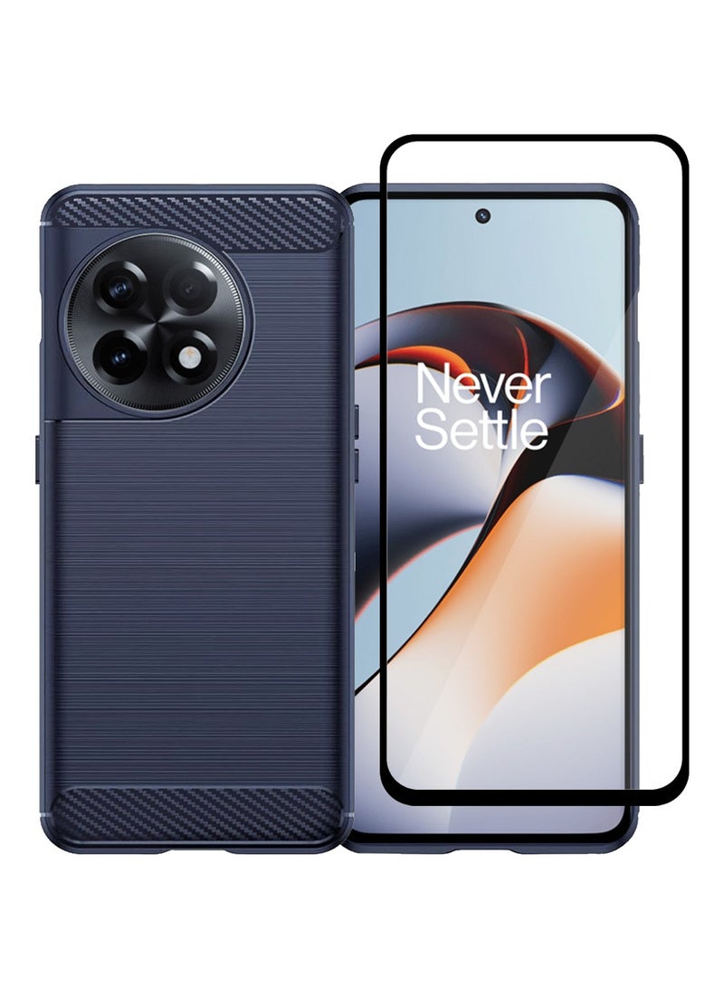 MARGOUN 2 Packs For OnePlus 11R Case Cover And Screen Protector Soft TPU Bumper Protective Back Case Blue - Image 2