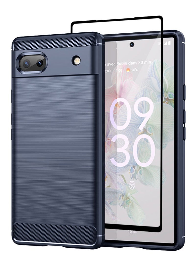 مارجون عبوتان لحافظة جوجل بيكسل 6a وواقي شاشة من TPU الناعم مع حافة واقية خلفية - Image 2