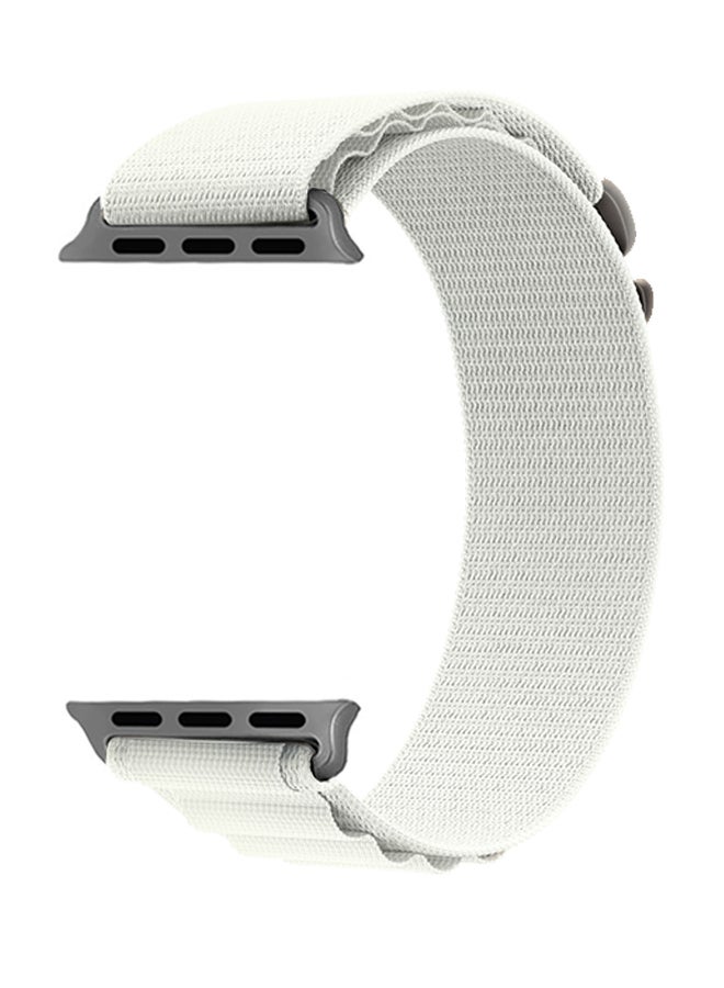 MARGOUN Apple Watch Band Alpine Loop Band 38Mm 40Mm 41Mm Women Men Adjustable With Metal G-Hook Strap For iWatch Series 7/SE/6/5/4/3/2/1 White - Image 5