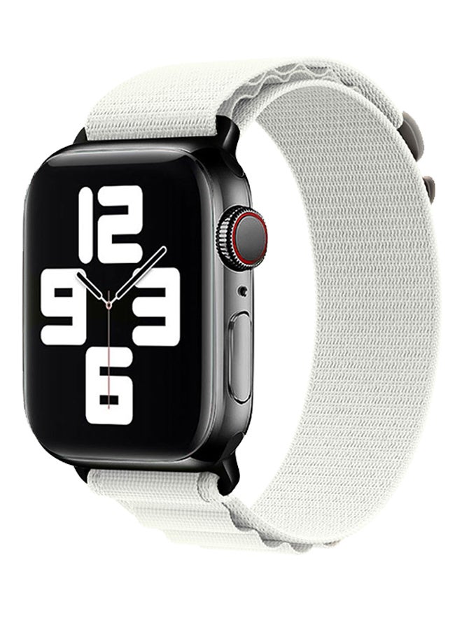MARGOUN Apple Watch Band Alpine Loop Band 38Mm 40Mm 41Mm Women Men Adjustable With Metal G-Hook Strap For iWatch Series 7/SE/6/5/4/3/2/1 White - Image 2
