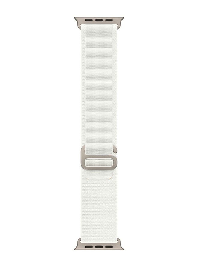 MARGOUN Apple Watch Band Alpine Loop Band 38Mm 40Mm 41Mm Women Men Adjustable With Metal G-Hook Strap For iWatch Series 7/SE/6/5/4/3/2/1 White - Image 4