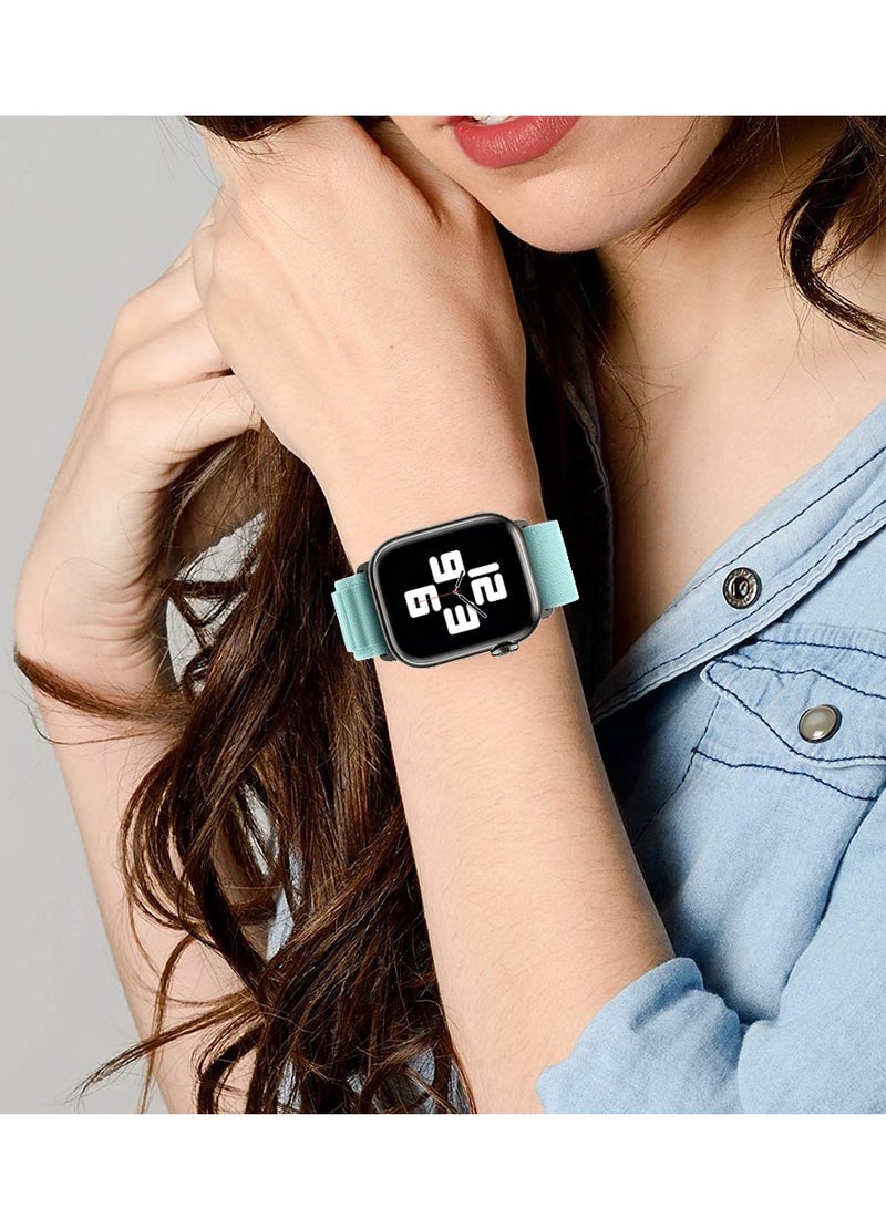 MARGOUN - Apple Watch Band Alpine Loop Band 38Mm 40Mm 41Mm Women Men Adjustable With Metal G-Hook Strap For iWatch Series 7/SE/6/5/4/3/2/1 Light Blue - Image 1