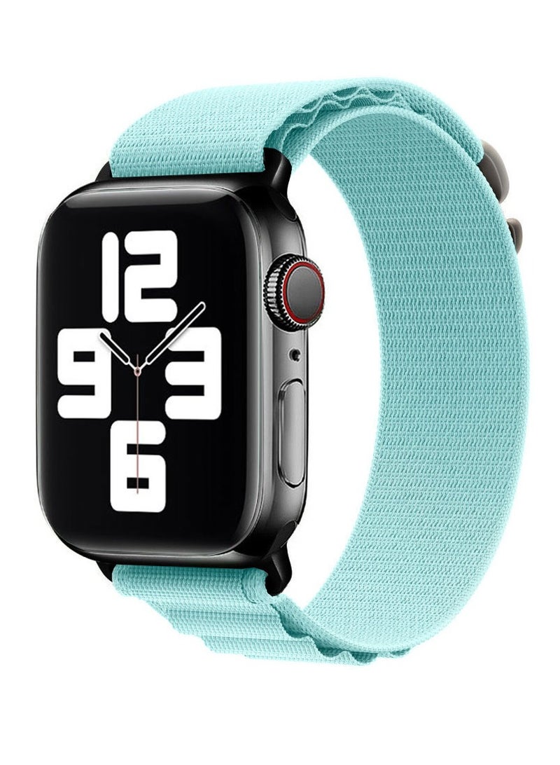 MARGOUN - Apple Watch Band Alpine Loop Band 38Mm 40Mm 41Mm Women Men Adjustable With Metal G-Hook Strap For iWatch Series 7/SE/6/5/4/3/2/1 Light Blue - Image 1