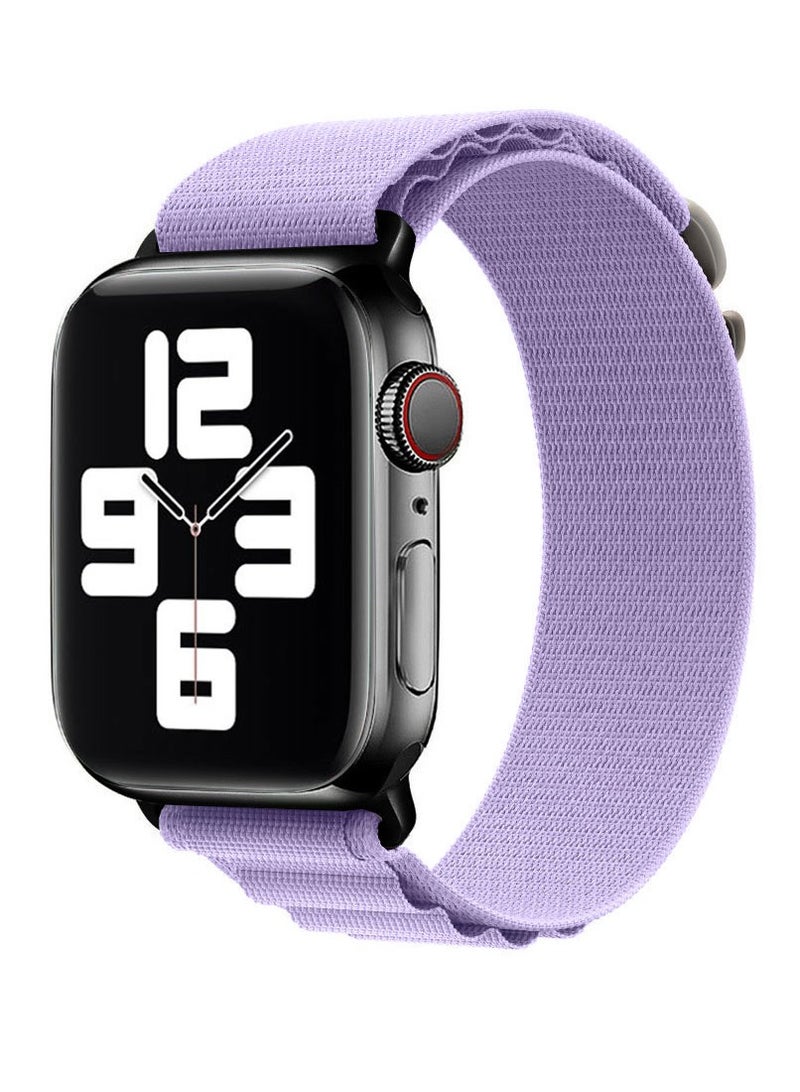 MARGOUN - Apple Watch Band Alpine Loop Band 38Mm 40Mm 41Mm Women Men Adjustable With Metal G-Hook Strap For iWatch Series 7/SE/6/5/4/3/2/1 Purple - Image 1