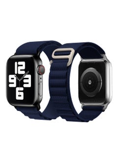 MARGOUN Apple Watch Band Alpine Loop Band 38Mm 40Mm 41Mm Women Men Adjustable With Metal G-Hook Strap For iWatch Series 7/SE/6/5/4/3/2/1 Dark Blue  - Image 2