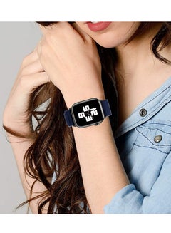 MARGOUN Apple Watch Band Alpine Loop Band 38Mm 40Mm 41Mm Women Men Adjustable With Metal G-Hook Strap For iWatch Series 7/SE/6/5/4/3/2/1 Dark Blue  - Image 3