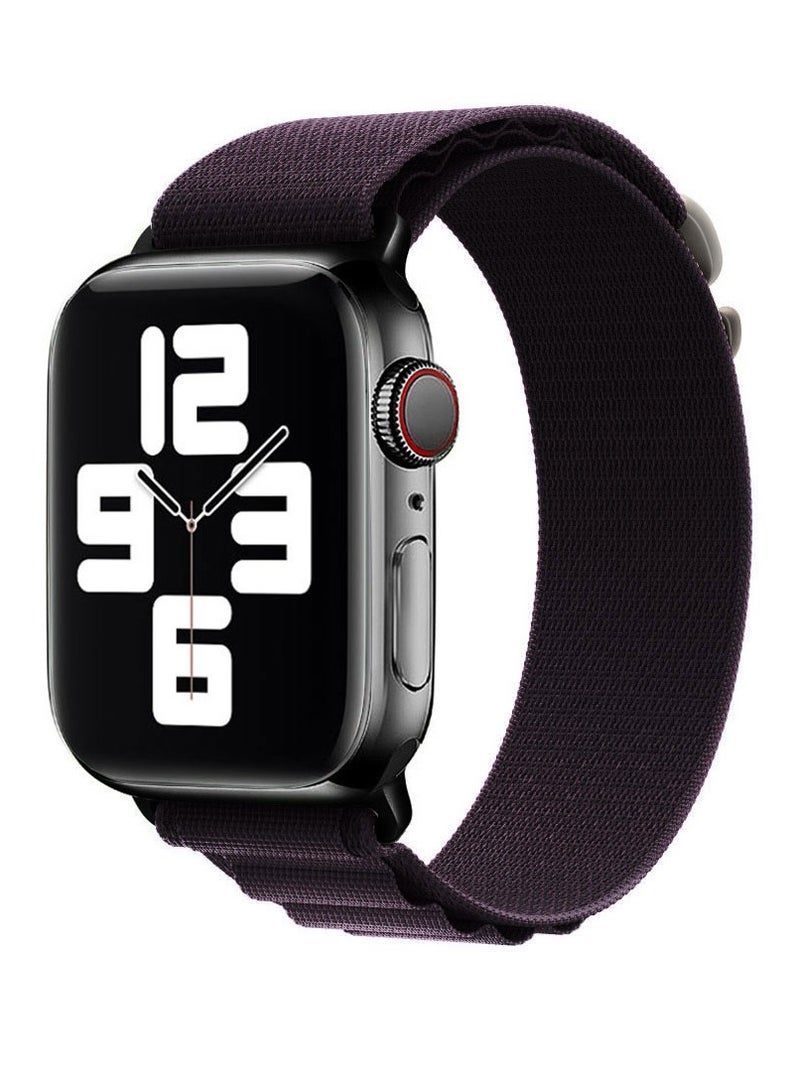 MARGOUN - Apple Watch Band Alpine Loop Band 38Mm 40Mm 41Mm Women Men Adjustable With Metal G-Hook Strap For iWatch Series 7/SE/6/5/4/3/2/1 Dark Purple - Image 1