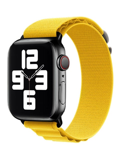 Apple Watch Band Alpine Loop Band 38Mm 40Mm 41Mm Women Men Adjustable With Metal G-Hook Strap For iWatch Series 7/SE/6/5/4/3/2/1 Yellow