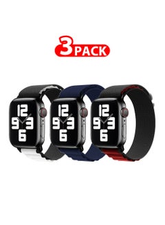 3 Pack Of Apple Watch Alpine Loop Band 38Mm 40Mm 41Mm Women Men Adjustable With Metal G-Hook Strap For iWatch Series 7/SE/6/5/4/3/2/1 Multicolour