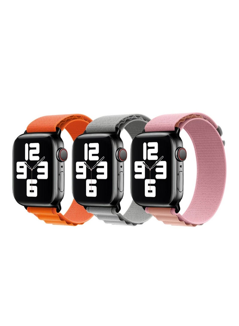 MARGOUN - 3 Pack Of Apple Watch Alpine Loop Band 38Mm 40Mm 41Mm Women Men Adjustable With Metal G-Hook Strap For iWatch Series 7/SE/6/5/4/3/2/1 Multicolour - Image 1