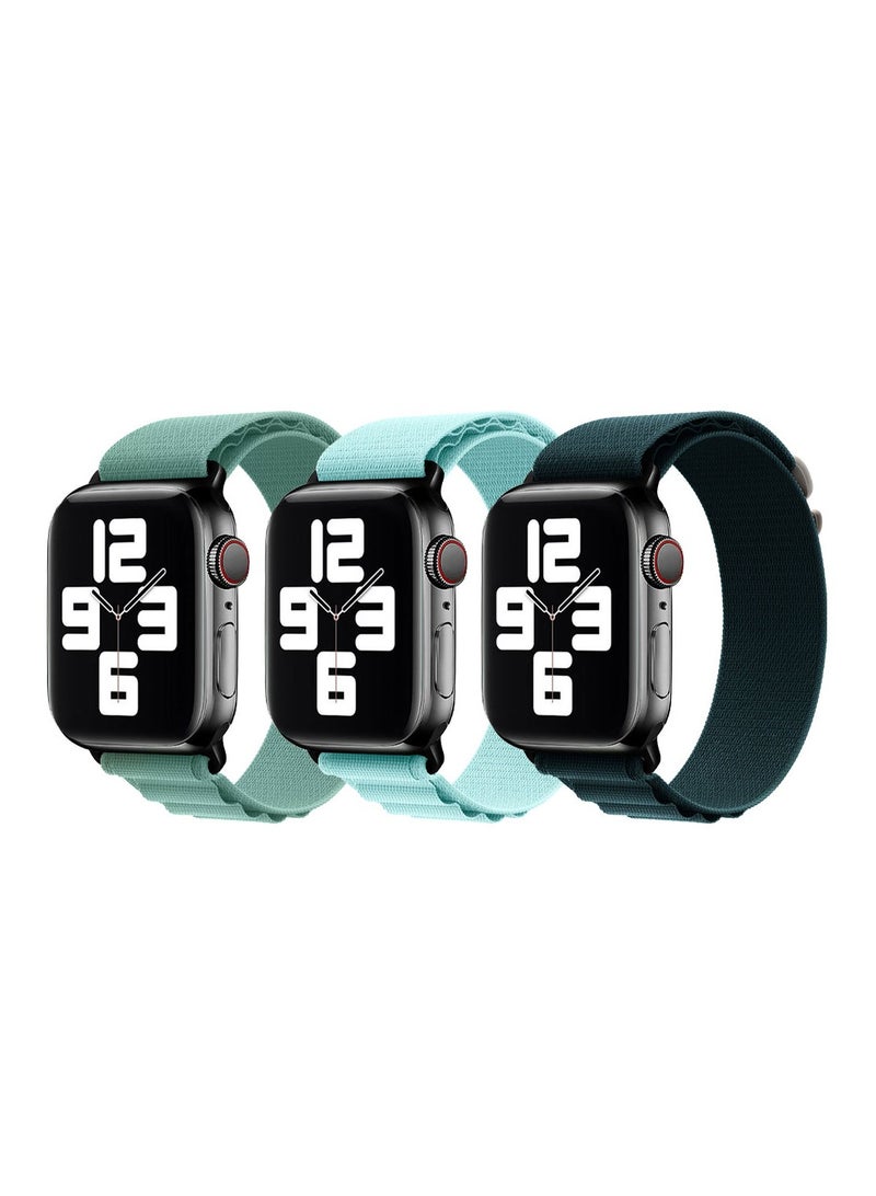 MARGOUN - 3 Pack Of Apple Watch Alpine Loop Band 38Mm 40Mm 41Mm Women Men Adjustable With Metal G-Hook Strap For iWatch Series 7/SE/6/5/4/3/2/1 Multicolour - Image 1