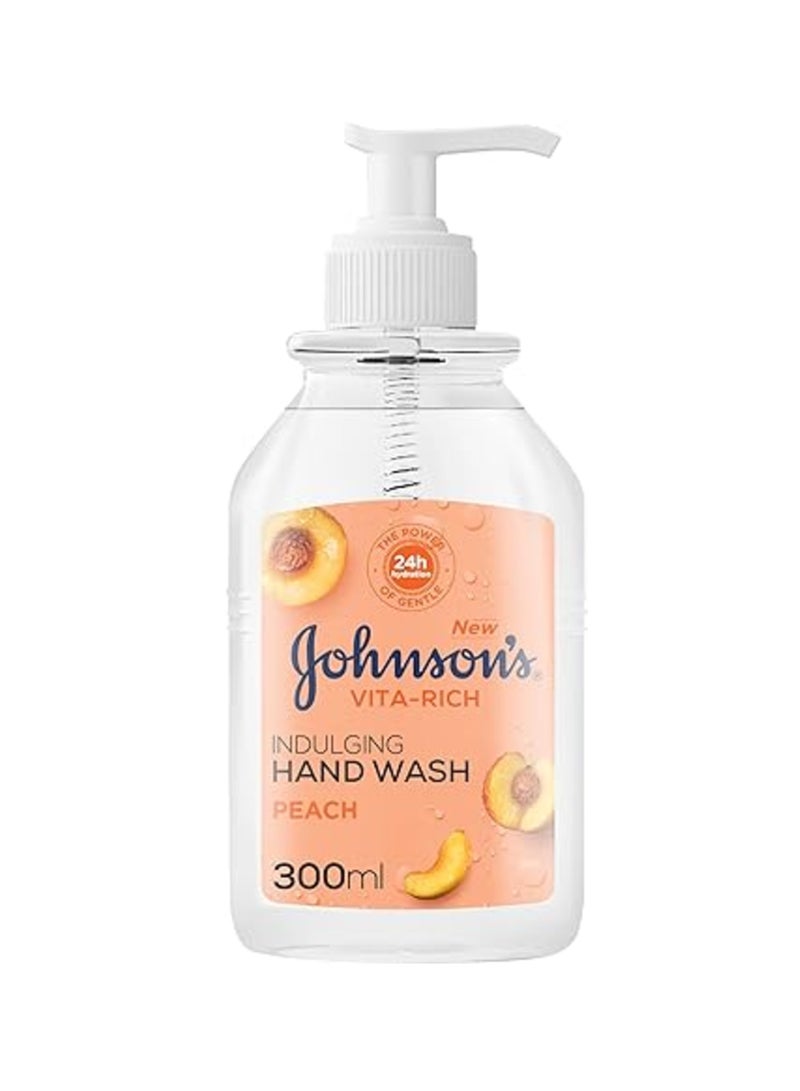 جونسون غسول اليدين فيتا ريتش بالخوخ 300 مل - Image 1
