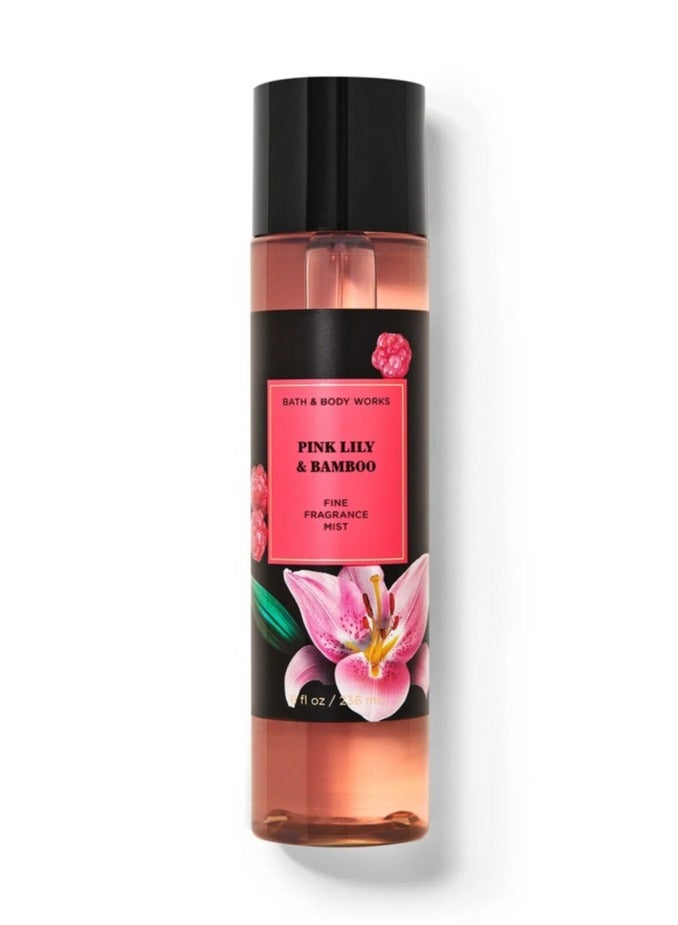 Bath & Body Works - Bath & Body Work Pink Lily & Bamboo Fine Fragrance Mist 236ml - Image 1