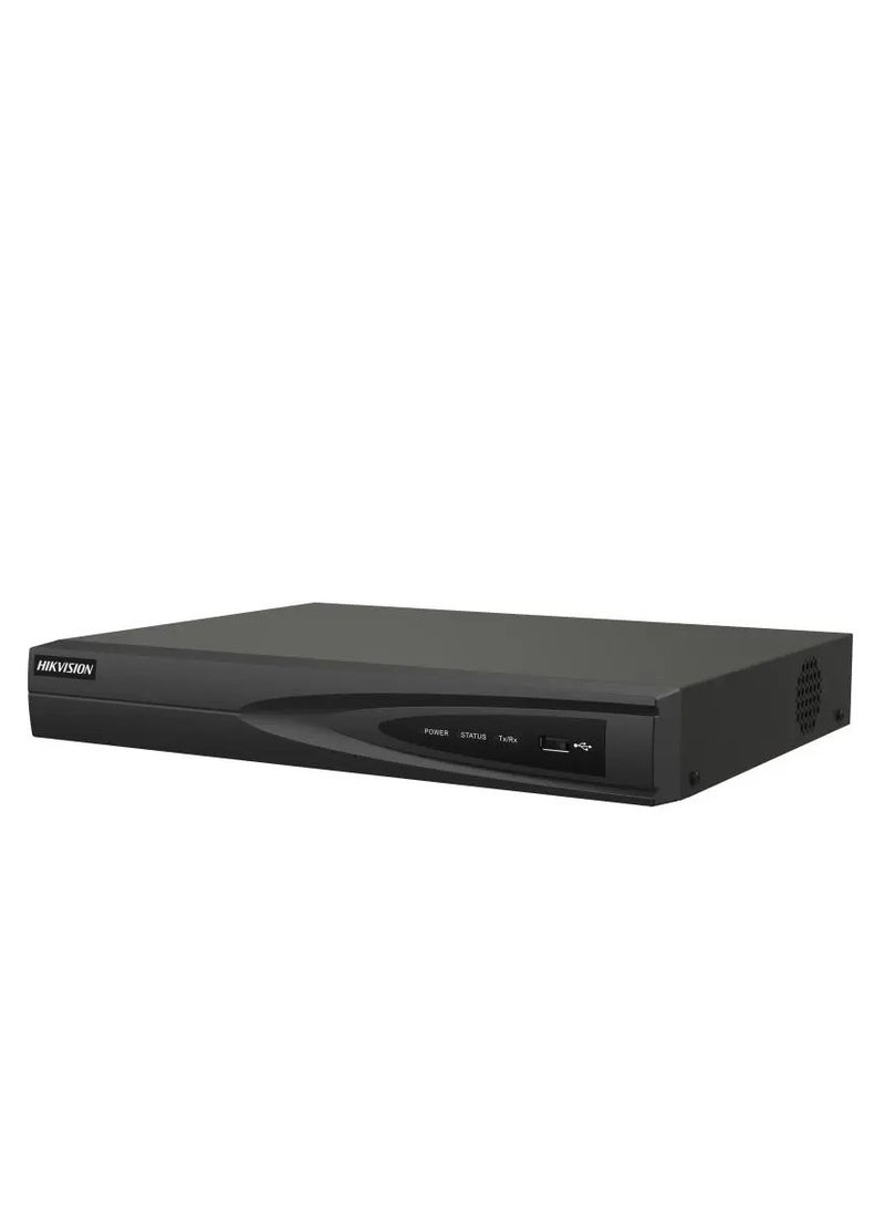 HIKVISION - DS-7604NI-K1/4P NVR 4channel 1U 4 PoE 4K  Up to 4-ch IP Camera Inputs 1080p Decoding Capacity  Up To 40 Mbps Incoming Bandwidth - Image 1
