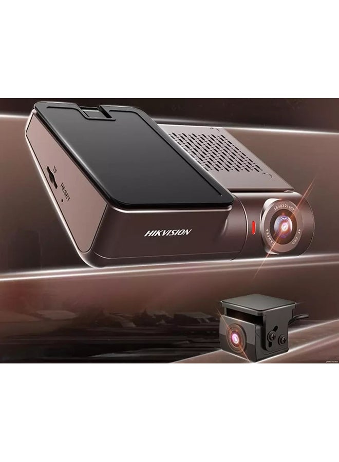 HIKVISION AE-DC8322-G2PRO Car Dash Camera, Dual Way Solution, 2160 High Resolution(Main Camera) And 1080P(Rear Camera, External Installation IP66), GPS, Parking Monitoring, Dash Cam | AE-DC8322-G2PRO  - Image 2
