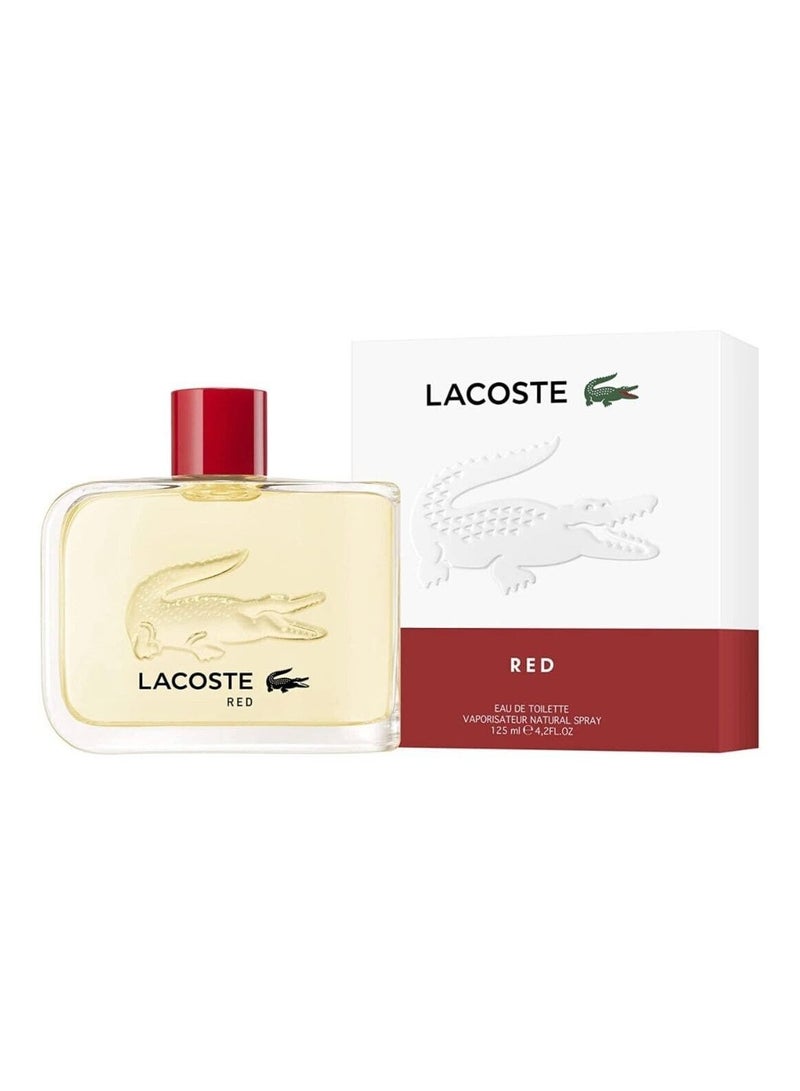 LACOSTE - Men's Red EDT Spray 4.2 oz Fragrances (125ml) 125mlml - Image 1