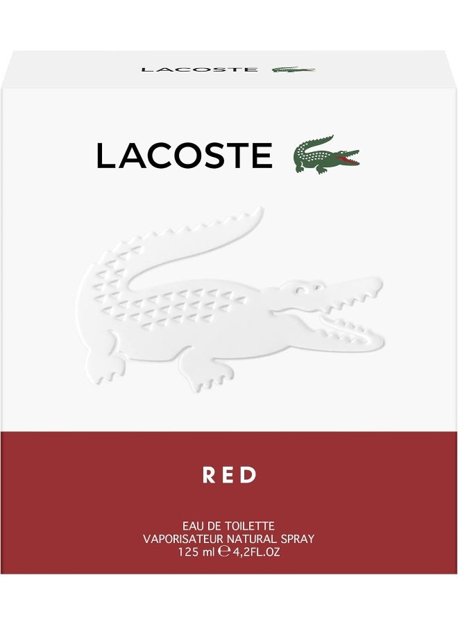 LACOSTE - Men's Red EDT Spray 4.2 oz Fragrances (125ml) 125mlml - Image 1