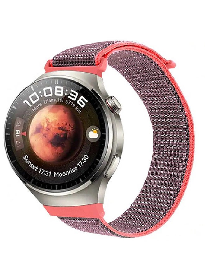 مارجون Huawei Watch 4 Pro/Watch 4 Band 22Mm Nylon Loop Bracelet Classic Band For Men Women Purple/Pink - Image 1