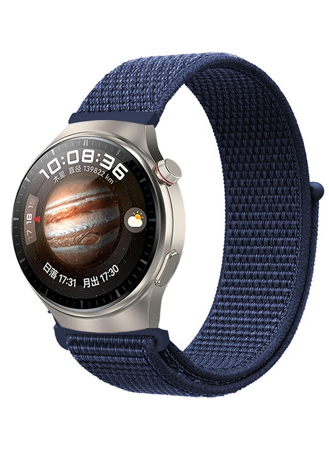 MARGOUN Huawei Watch 4 Pro/Watch 4 Band 22Mm Nylon Loop Bracelet Classic Band For Men Women Deep Blue - Image 1