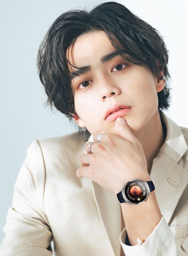 MARGOUN Huawei Watch 4 Pro/Watch 4 Band 22Mm Nylon Loop Bracelet Classic Band For Men Women Deep Blue - Image 3