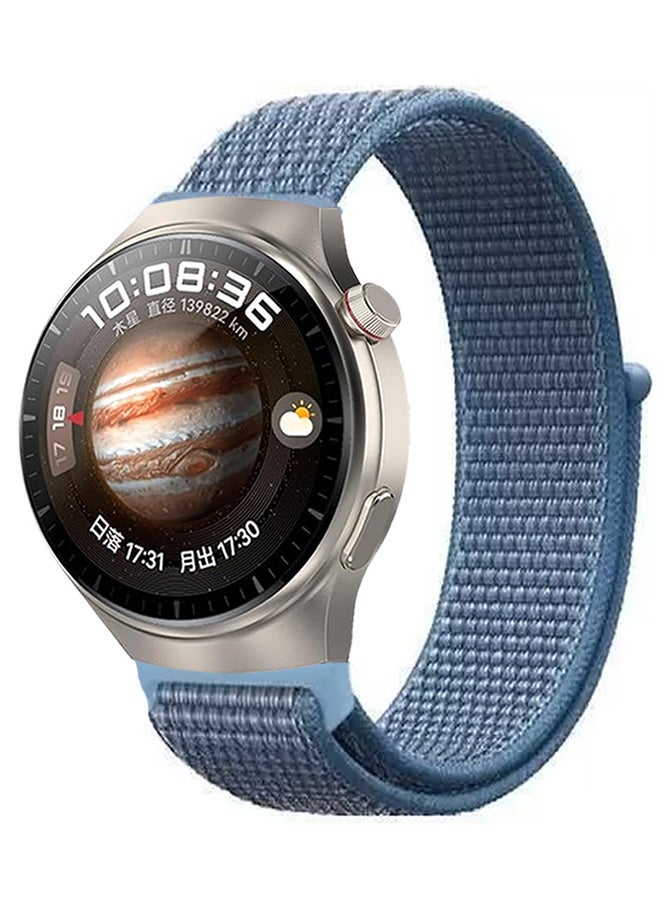 MARGOUN Huawei Watch 4 Pro/Watch 4 Band 22Mm Nylon Loop Bracelet Classic Band For Men Women Blue  - Image 1