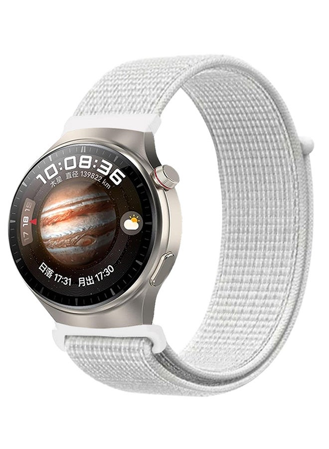 MARGOUN Huawei Watch 4 Pro/Watch 4 Band 22Mm Nylon Loop Bracelet Classic Band For Men Women Light Grey  - Image 1