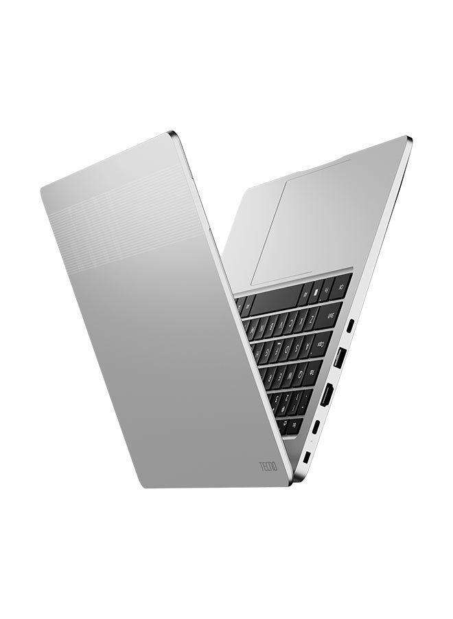 TECNO - Megabook T1 Laptop With 14-inch Full HD Display, Intel Core i5-12450H Processor/16GB RAM/512GB SSD/Windows 11/Intel UHD Graphics With 14.8mm Ultra-Thin Design, 75Wh Massive Battery & 16:10 Wide Screen English/Arabic Moonshine Sliver - Image 1