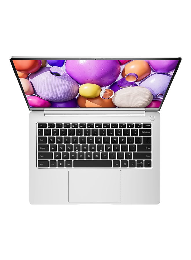 TECNO - Megabook T1 Laptop With 14-inch Full HD Display, Intel Core i5-12450H Processor/16GB RAM/512GB SSD/Windows 11/Intel UHD Graphics With 14.8mm Ultra-Thin Design, 75Wh Massive Battery & 16:10 Wide Screen English/Arabic Moonshine Sliver - Image 1