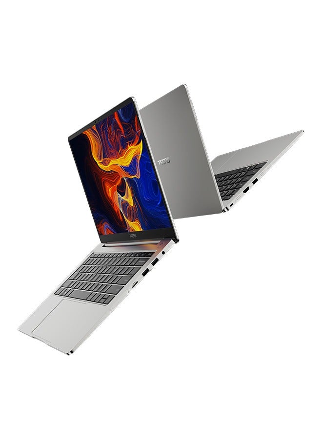 TECNO Megabook T1 Laptop With Ryzen 5 5560U Processor/16GB RAM/512GB SSD/Windows 11/AMD Radeon R5 Graphics With 14.8mm ultra-thin design, 75Wh Massive Battery & Dual Heat Pipe Cooling System English/Arabic Space Grey  - Image 3