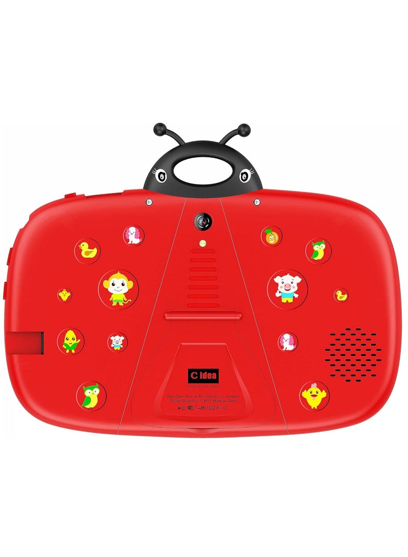 C idea CM75 Android Kids Smart Tablet 7-Inch Display Wi-Fi And Bluetooth Built-In Stand Early Education Learning Tab Red - Image 2