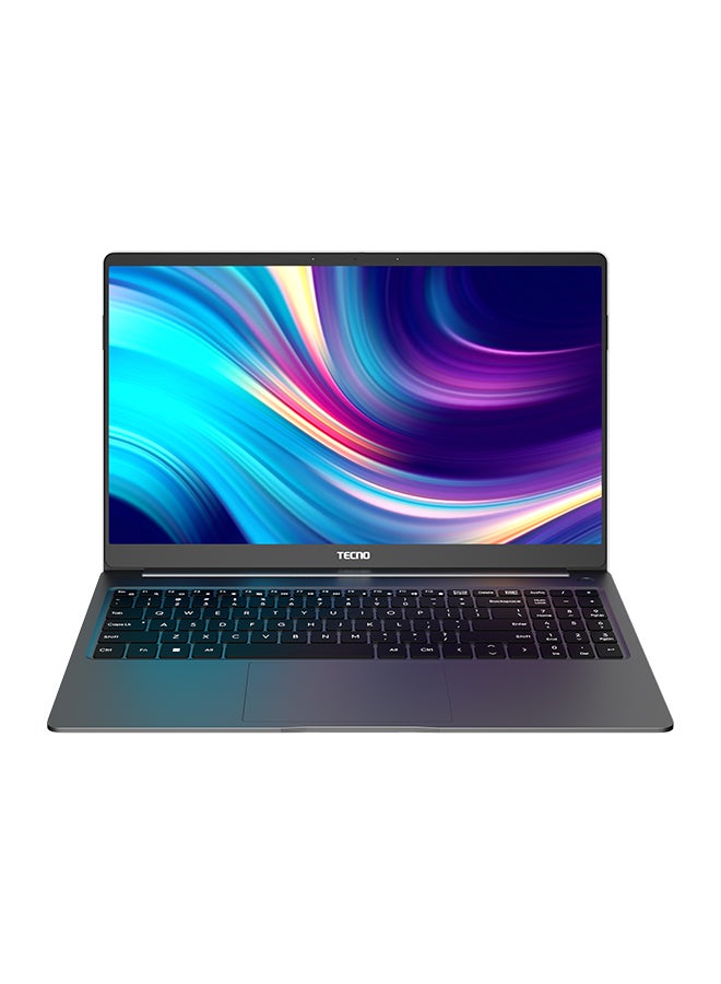 TECNO Megabook T1 Laptop With 15.6-inch Full HD Display, Intel Core i5-12450H Processor/16GB RAM/512GB SSD/Windows 11/Intel UHD Graphics With 14.8mm Ultra-Thin Design, 70Wh Massive Battery & 16:10 Wide Screen English/Arabic Moonshine Silver - Image 1