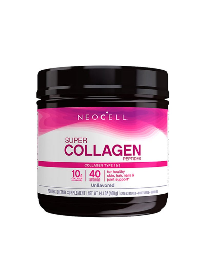 NEOCELL Super Collagen Peptides Powder 400gm, Unflavored