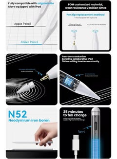 Anker Pencil Drawing Stylus Pen Capacitive Pencil Screen Pen For Apple iPad/iPad Pro/Air/mini White - pnsku/N70027170V/45/_/1701145921/1c1ac684-5228-4158-aa18-7d1d5657f097