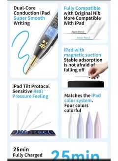 Anker Pencil Drawing Stylus Pen Capacitive Pencil Screen Pen For Apple iPad/iPad Pro/Air/mini White - pnsku/N70027170V/45/_/1701145924/f9515659-395a-4596-8304-b83022ab1aba