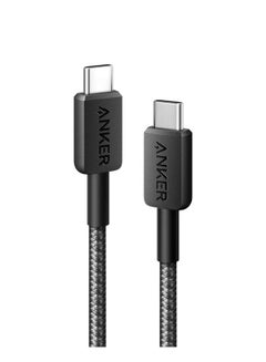 Anker 322 USB-C To USB-C Cable, USB-C To USB-C Fast Charging Cord, 60W Max Power Delivery PD Charging For MacBook, iPad Pro 2020, Samsung Galaxy, Pixel, And More 3Ft  0.9M Black  - Image 1