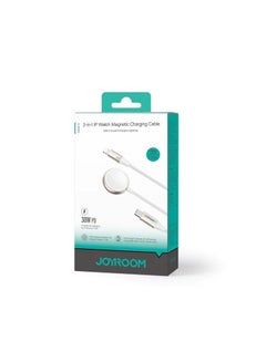 JOYROOM JOYROOM S-IW012 2-in-1 IP Watch Magnetic Charger+30W Fast Charging Cable (USB-C) 1.5m- White  - Image 4