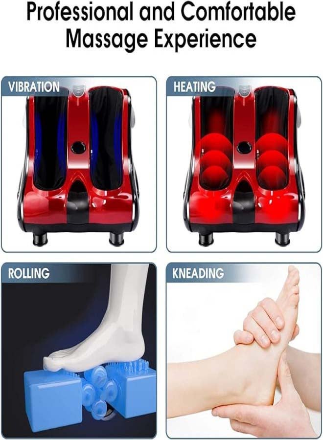 Spa Care Foot And Calf Massager, Red/Black - Image 2