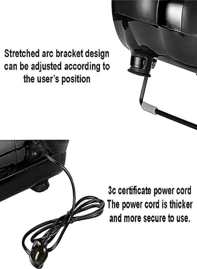 سبا كير جهاز مساج للقدمين مع جهاز تدليك للعجل، فضي وأسود - Image 5