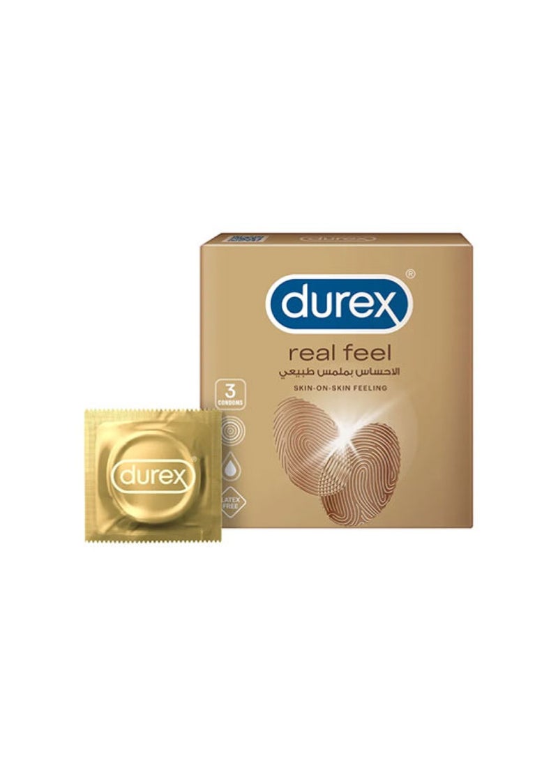 Durex Pack of 3, Real Feel Condoms