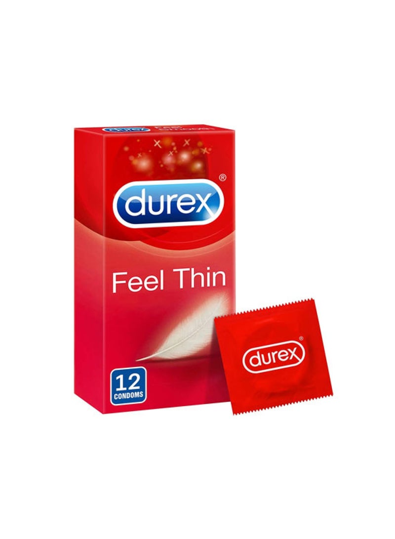 Durex Pack of 12, Feel Thin Condoms
