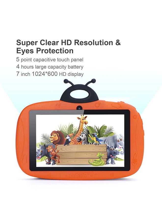 C idea 7 Inch Tablet For Kids, Android 9 Kids 64Gb+32Gb Expandable WiFi HD Display Screen Iwawa Dual Camera Children Toddler Safety Educational Learning Tablet With Case For Boys And Girls  - Image 5